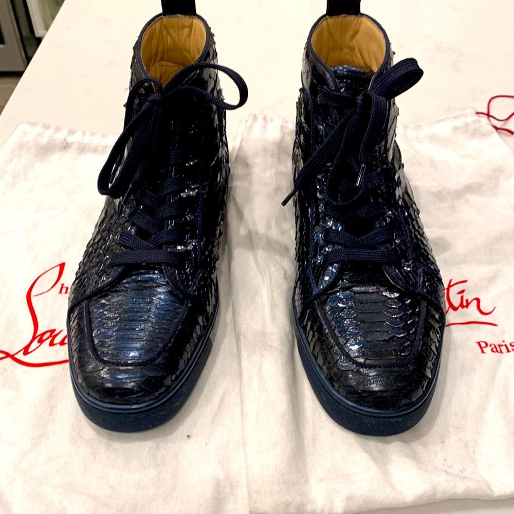 USED Christian Louboutin Python  Men Sneakers